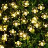 Cherry Blossom String Lights LED Battery Powered Fairy Garland Lighting Strings Crystal Flowers Waterproof Christmas Home Decor