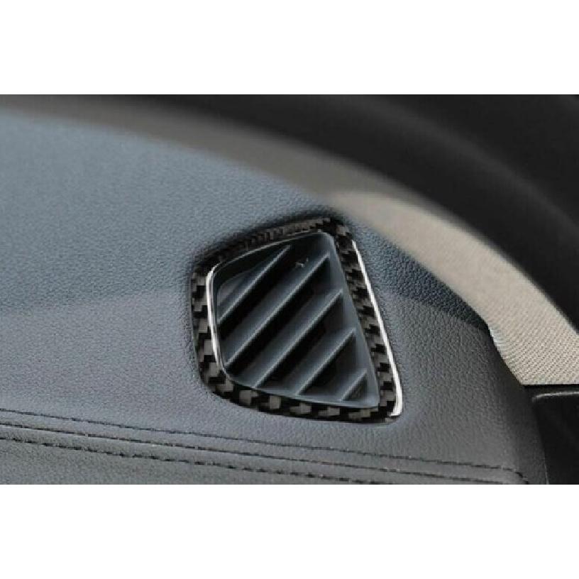 For BMW 5 Series 2018- Real Carbon Fiber Dashboard Side Vent Overlay Cover