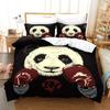 Panda Bear Bedding Sets Animal Duvet Cover Twin Full Single Size and Pillowcase Home Textile 3D Print Bedclothes for Kids Child