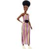BARBIE Fashionistas Vitiligo Robe Longue Rayée
