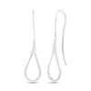 925 Sterling Silver Jewelry Threader Wire Light-Weight Drop Shape Dangle Earrings for Women