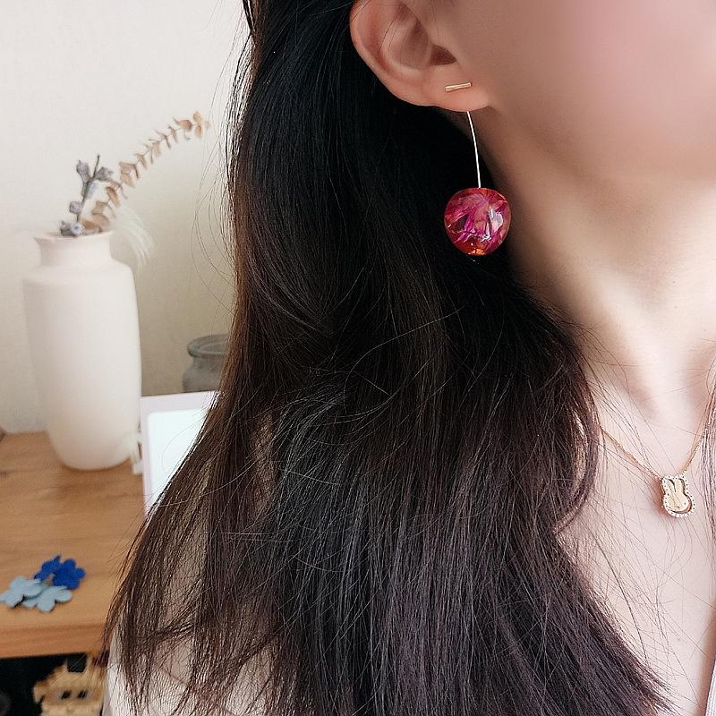 Summer Korean Edition New Cherry Fruit Sweet Earrings with Cherry Fruit