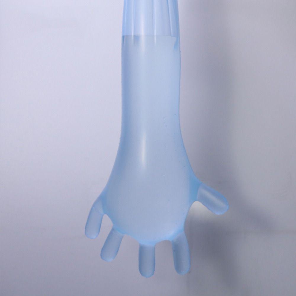 50Pcs Plastic Disposable Vet Glove Clear Farm Glove Non-toxic Cattle Sheep Glove Midwifery