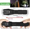 Powerful Led Flashlight Ultra Bright Torch Camping Light 5 Switch Mode Waterproof Zoomable Bicycle Light Use 18650 Battery