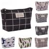 Cotton And Linen Large-Capacity Cosmetic Bag Multifunction Beauty Travel Cosmetic Bag Zipper Waterproof Toiletry Case Pouch