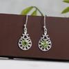 Peridot Silver Earring, August Birthstone Earring, 925 Sterling Silver Handmade Jewelry, Gif For Her, Women Jewelry