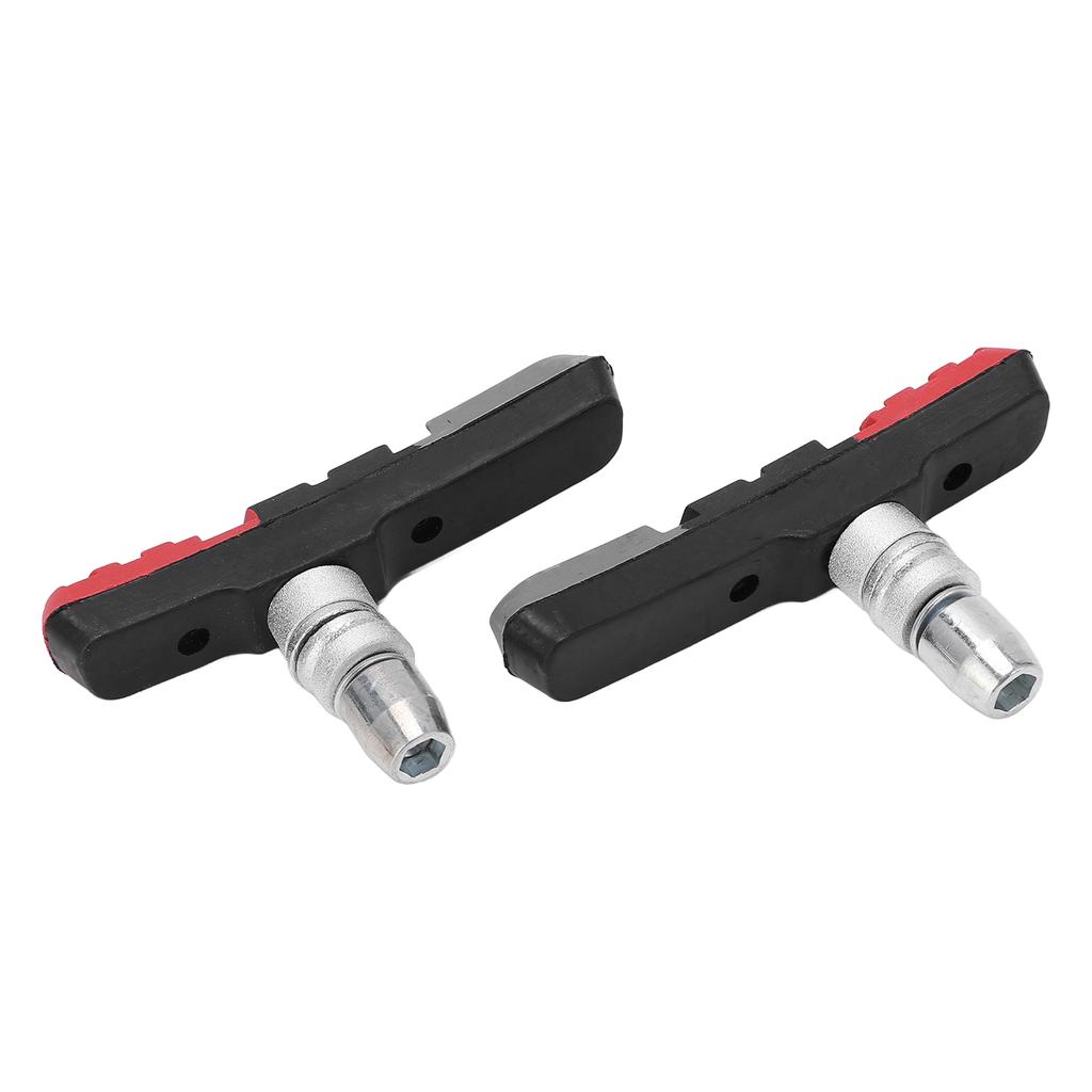 2pcs Bike Brakes Pads 73mm  2.87in Length Universal All Weather Bicycle V Brake Blocks for