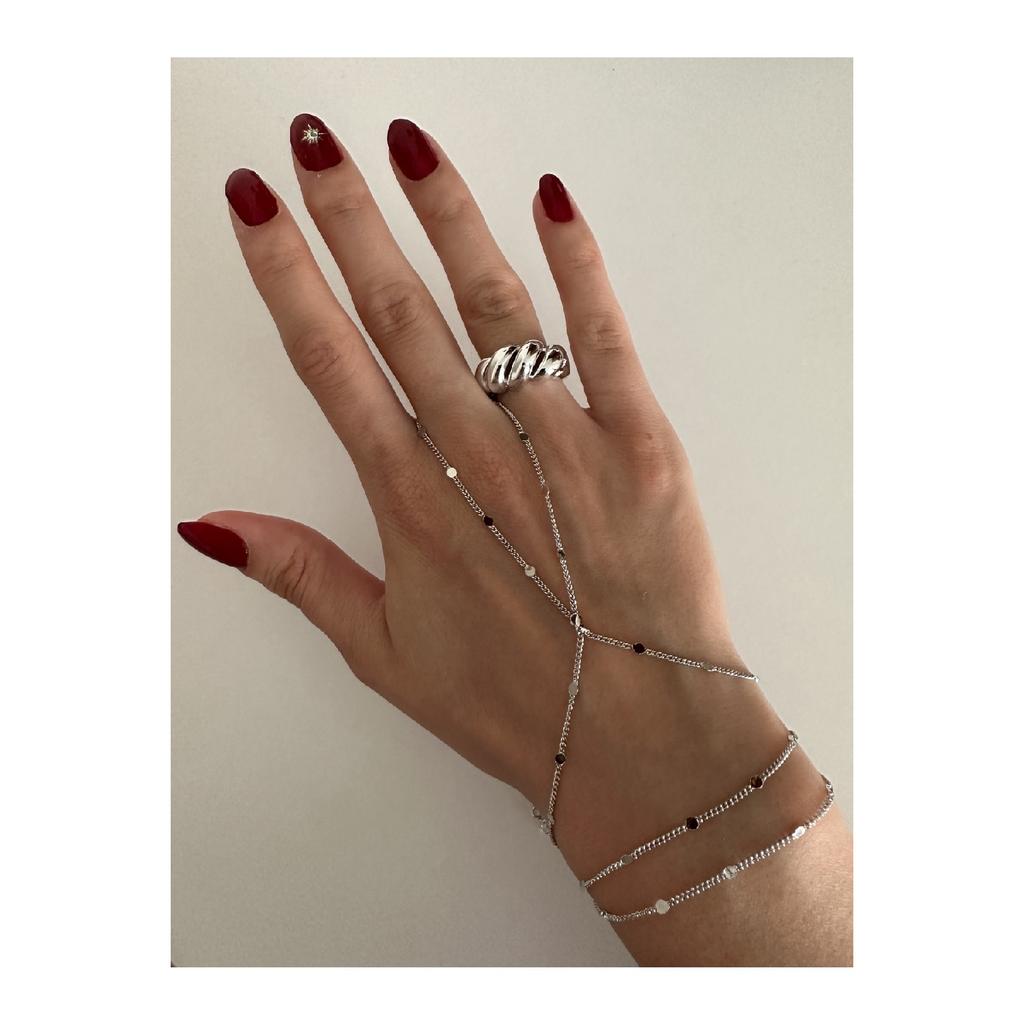 Gold Sequined Thin Chain Ahmeran