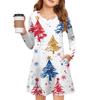 Christmas Day Girls' Long Sleeve Dress - Color Pocket Dress
