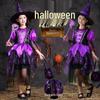 Girls' Halloween Witch Costume Dress-Up Masquerade Outfit