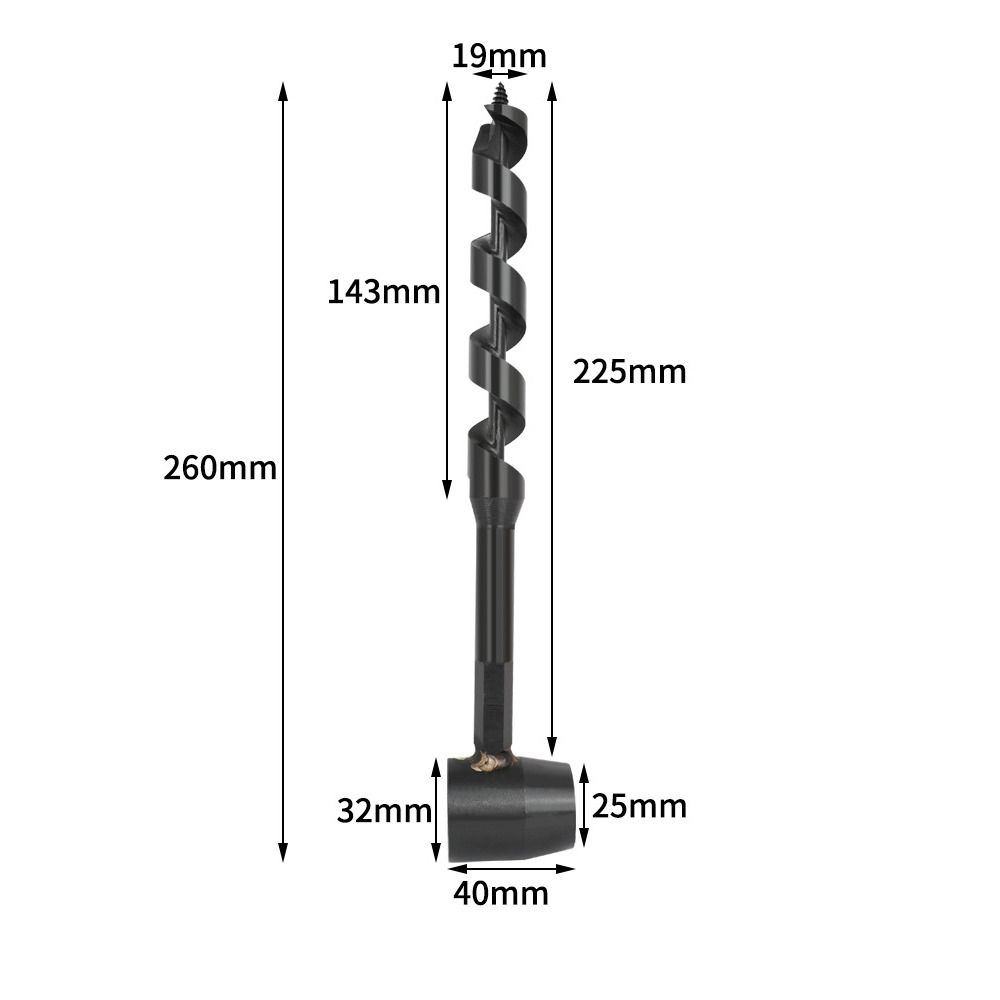 Multipurpose Outdoor Carbon Steel Drill Bit Hand Drill Auger Drill Survival Tools