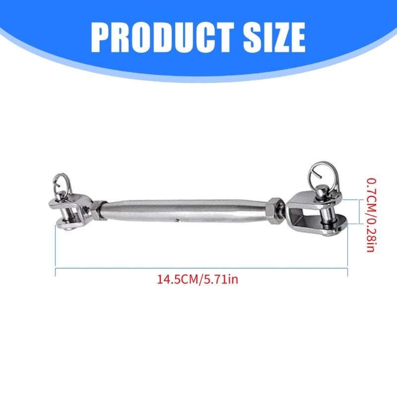 5PCS 304 Stainless Steel Rigging Screws Jaw and Jaw Turnbuckles Tightening Hardware For Stage Lighting Tent Safety Rope