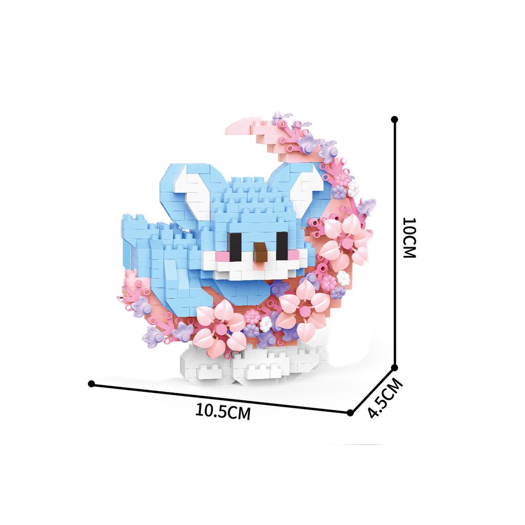 New Mini Cat Dog Raccoon Panda Cute Pet Small Building Blocks Model Series Decorations Children's Toys Children's Gift