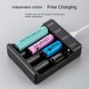 2/4 Slots Universal Battery Charger for 18650 18500 16340 14500 26650 Rechargeable Lithium Battery USB Charging Adapter AVE