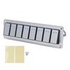 Rocker Switch Panel 8 Gang 3 Pin LED Single Blue Light Indicate Toggle On Off Switch Panel 12?24V