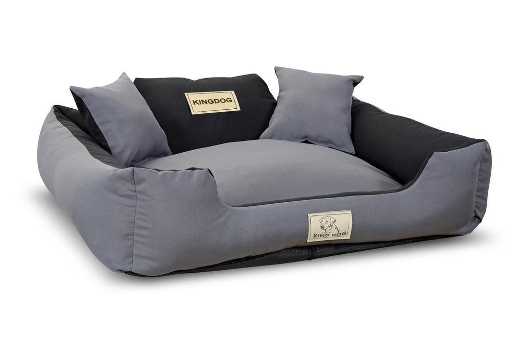 Dog Bed KINGDOG Durable Removable Cover M-XL, Anti-slip, 3 Colors! + 2 Free Pillows!