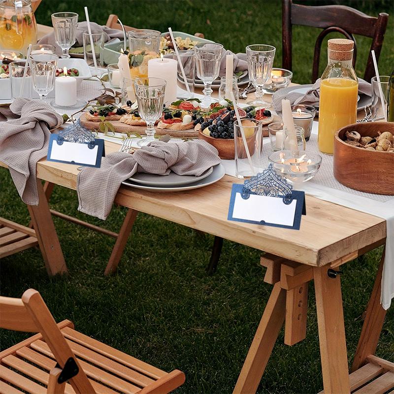 10pcs Handwritten Card Ornament Multiple Colors Wedding Table Card Party Stereoscopic Birthday Seat Card Decorative Accessories