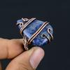Sodalite Handmade Copper Wire Wrap Jewelry Ring Size 6 Q7o29