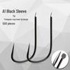 Super Sharp Barbless Black Sleeve Fish Hook for Tilapia Fishing
