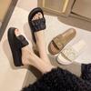 Niche Ins Slippers Women's Summer Wear New Platform Fashion Women's Sandals Popular Beach Maternity Sandals