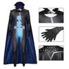 Cosplay Halloween Megamind Jumpsuit Cloak Set Performance Costume For Adult