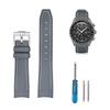 20mm Watch Band for and Rubber Watch Band with Silicone Waterproof and Includes Adjustment Tool and Spring Omega, Swatch, MoonSwatch, Omega,