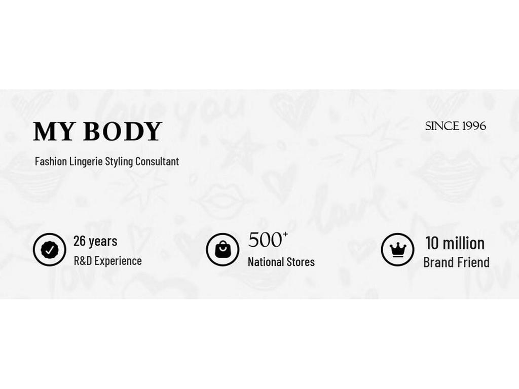 Mybody Women's Breathable Lace V-Waist Low-Rise Briefs