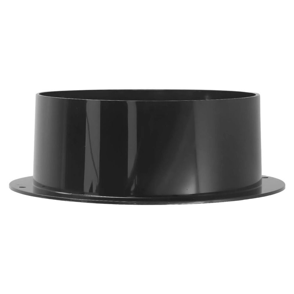 Plastic Wall Flange Connector Black Exhaust Pipe Connector Air Ducting Connection  Ventilation Pipe