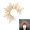 Elegant Halo Goddess Headpiece Glamorous Goddess Inspired Headband Dainty Hair Adornment For Weddings And More