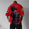 Dragon Ball Anime Graphic Print Men Short Sleeve T-shirt Red  Inspired Character Street Summer Casual Wear for 2025 Trending