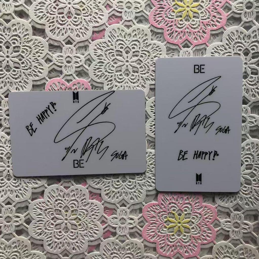 [USED] BTS Bangtan BE Lucky Drop Unreleased Korean Yoongi Trading Cards 2 Pieces