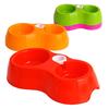 Creative Double Round Dog Bowl Cat Pot Plastic Bottle Bowl Pet Double Bowl Drinking Water Bowl