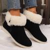 Fashion Women Fur Warm Ankle Snow Boots Suede Winter Shoes 2025 New Brand Trend Short Plush Flats Chelsea Boots Sport Casual Shoes Botas