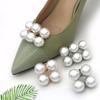1PC Removable Shoe Clips Fashion Pearl Detachable Bride Shoes Decorations High Heels Ornaments Lady