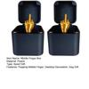 1/2Pcs Middle Finger Gift Box Popping Golden Middle Finger Case Desktop Decoration Teasing