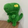 26CM Cute Little Green Dinosaur Plush Toy Short Hair Soft Funny Four Eyes Dinosaur Baby To Children's Birthday Christmas Gift