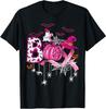 Boo Halloween Pumpkin Pink Ribbon Witch Breast Cancer T-Shirt