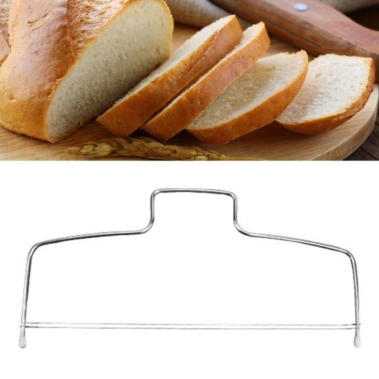 Adjustable Height Cake Slicer Stainless Steel 8 Scales Double-Line Cutting Tool Corrosion