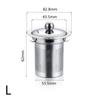 Infuser Fine Coffee Mesh Stainless Steel Tea Strainer Lid Filters