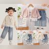 Kids Casual Long-Sleeve Set, Comfortable Daily Wear Outfits