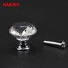 Crystal Handles Diamond Shape Knobs Cupboard Drawer Pulls Cabinet Door Wardrobe Hardware