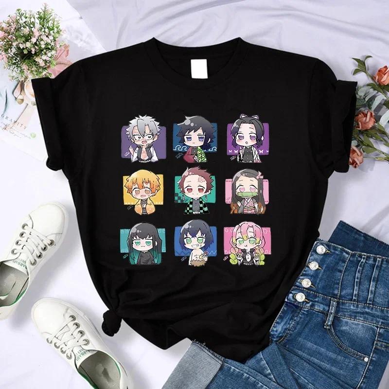 Demon Slayer T Shirt Women Kimetsu No Yaiba Nezuko Tshirt FeUnisex Tanjirou Kamado Graphic Tee Shirt Japanese Anime Unisexga T-shirt