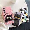 Fashion Cat Case For iPhone Samsung A55 S24 S25 A06 Xiaomi Redmi Note 13 Pro 14C Huawei Honor Realme Shockproof Phone Bumper Anti-Scratch Matte Cover