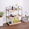 Desktop Multi-layer Storage Rack Bathroom Counter Organizer Wood Construction High Stability Makeup Organizer Storage Shelf