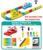 Electric Automatic Laying Domino Brick Train Building Blocks Rocket Toys For Children Colorful Domino Game Educational Toys Gift