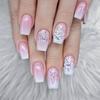 European and American Nails, Fake Nails, Short Ballet Nail Art, Nail Stickers, Nail Art Pieces, Nail Pieces