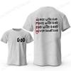 Christian T-Shirts Shirts for Men Inspirational God Faith Jesus Vintage Shirt Oversized Graphic T-Shirts Agree with God Tee Tops