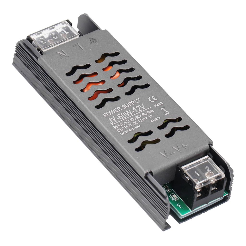LED Power Supply Driver DC 12V 60W Constant Voltage Transformer for Strip Light Engineering Project
