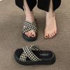 Thick-soled Cool Slippers for Women To Wear In Summer, New European Muffin Soles, Half-drag Popular Beach Sandals