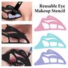 5-In-1 Silicone Eyeshadow Stencil Tool Reusable Beginner Eyeshadow Assistant Eyeshadow Drawing Guide